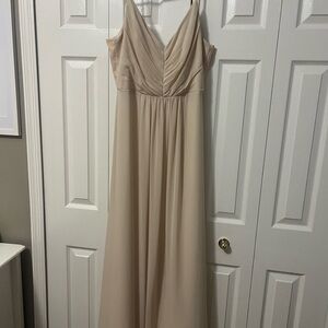 BIL Levkoff bridesmaid dress champagne color